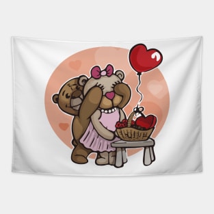 Valentine's Teddy Day Tapestry