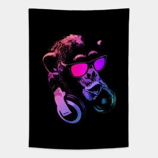 Monkey DJ Pink Tapestry