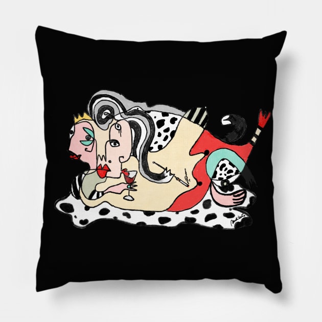 Cruella Pillow by Elisabeth Sandikci