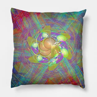 Vibrant space explosion Pillow