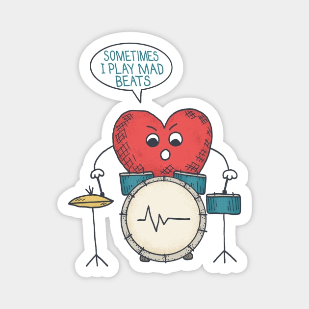 Heart Beat Magnet by Matt Andrews