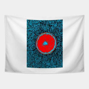 Blood Red Orange Tapestry