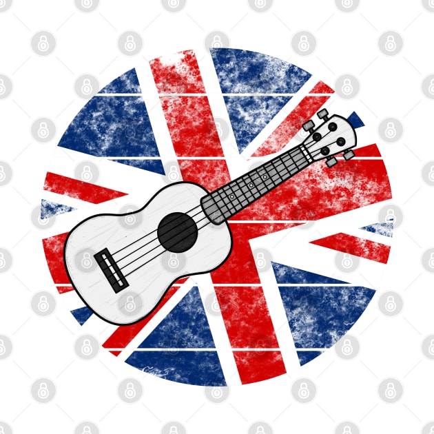 Ukulele UK Flag Britain Ukulelist British Musician by doodlerob