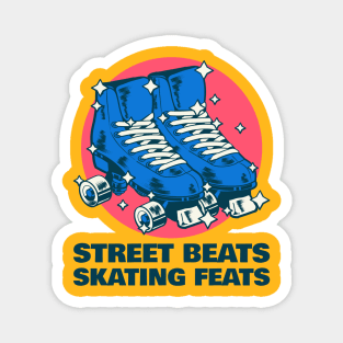 Street Beats, Skating Feats Rollerblading Magnet