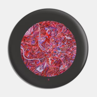 Psychedelic Red Pin