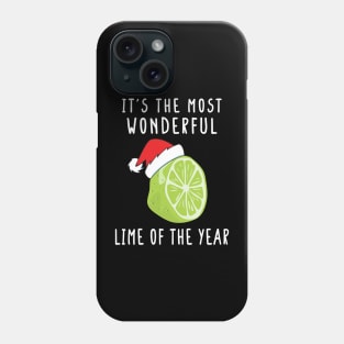 It's The Most Wonderful Lime Of The Year Funny Christmas Fruit Pajama Shirt Phone Case