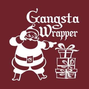 Gangsta Wrapper Dabbing Santa T-Shirt