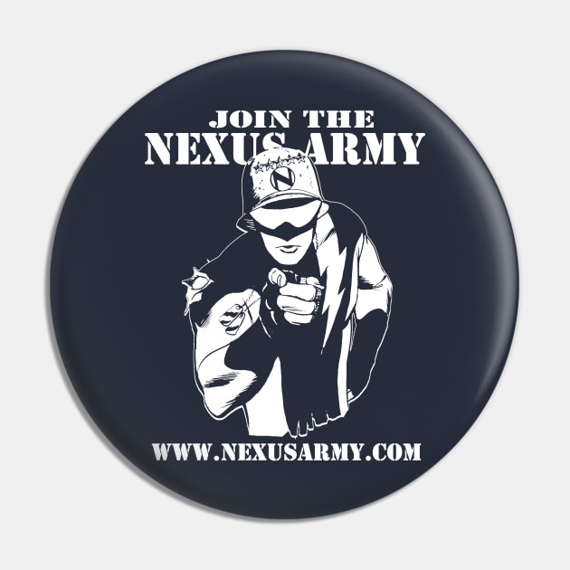 Nexus Army Dark Pin by Steve Rude the Dude