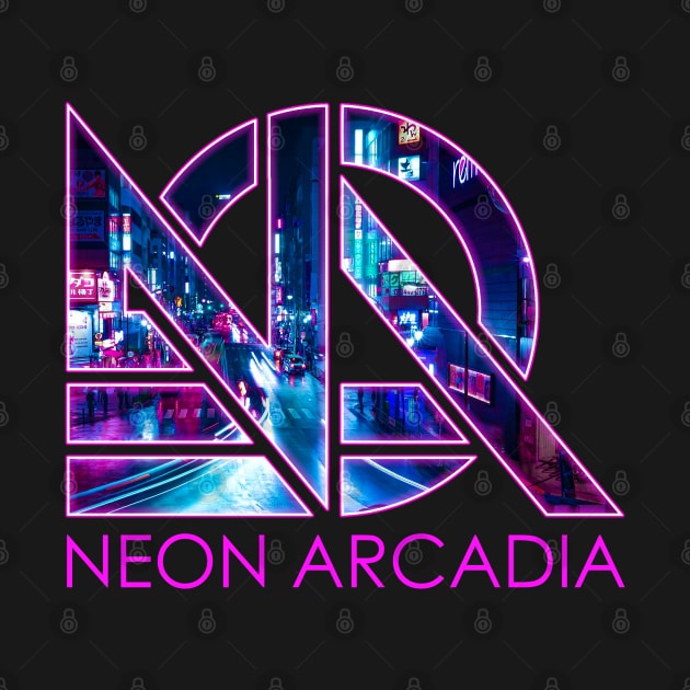 Neon Arcadia Daydreams logo shirt by Pressed for Time Productions