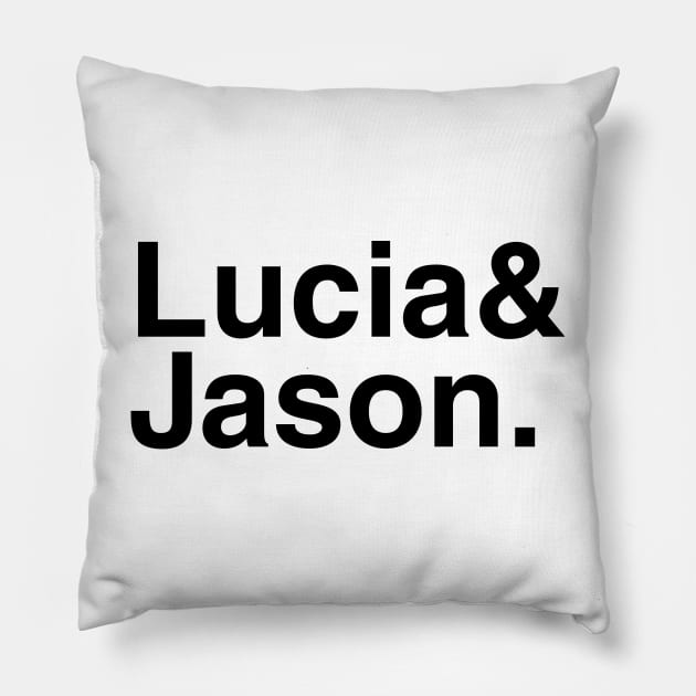 GTA VI Lucia & Jason. (White) Pillow by foozler