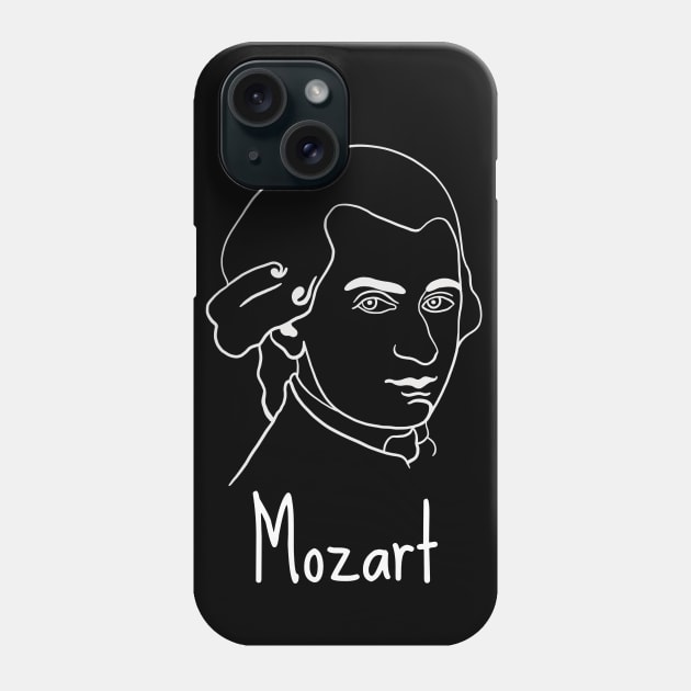 Wolfgang Amadeus Mozart - Austrian Classical Music Composer Phone Case by isstgeschichte