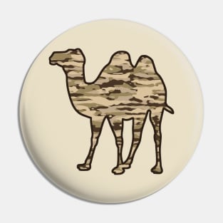 Camel desert camouflage Pin