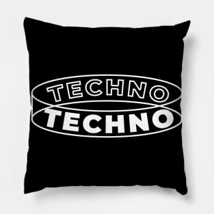 Techno Illusion Minimal Hardtechno Pillow