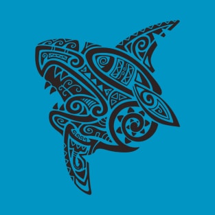 Tribal Half Shark T-Shirt