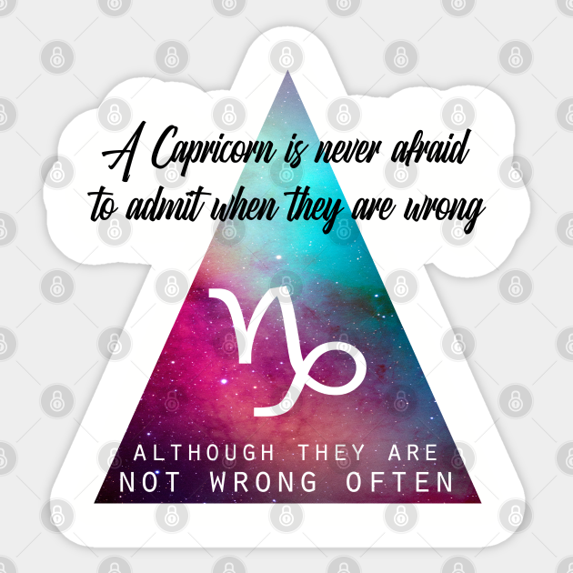 Geometrical Capricorn Zodiac Sign Quote Capricorn Zodiac Sign Autocollant Teepublic Fr