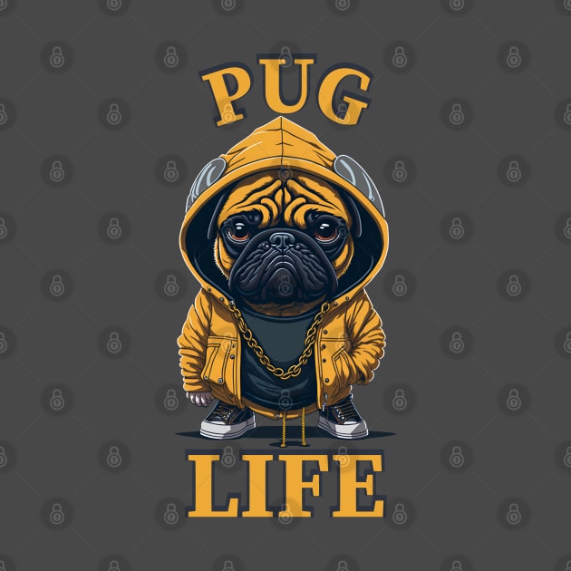 Gangsta Pug Life by Dogotees