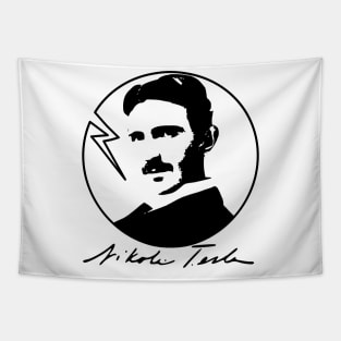 Nikola Tesla - 20th Century Icon Tapestry