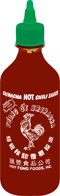 Sriracha Kids T-Shirt by ElviaMontemayor