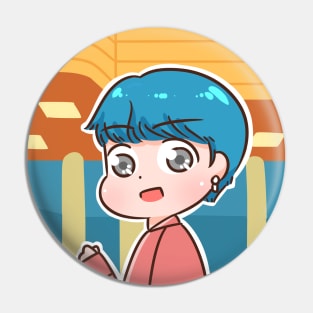 BTS V Kim Taehyung Boy with love Pin