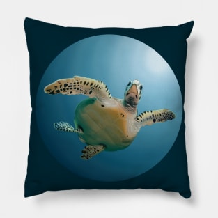 Turtle Digital Painting Pillow