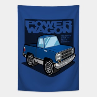 Impact Blue - Power Wagon (1980 - White-Based) Tapestry