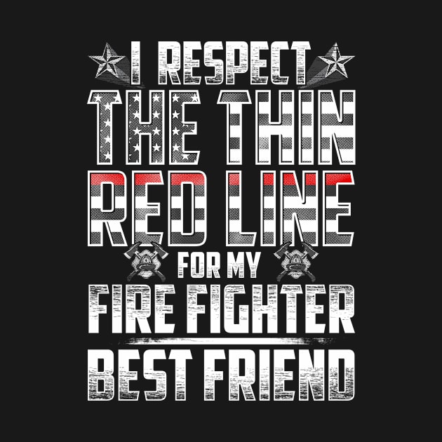 Fire Fighter Best Friend Thin Red Line by wheedesign