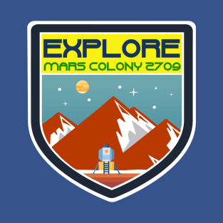 Mars Colony Badge T-Shirt