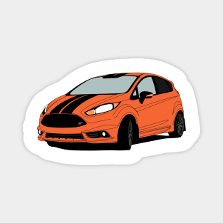 Orange Fiesta ST Magnet