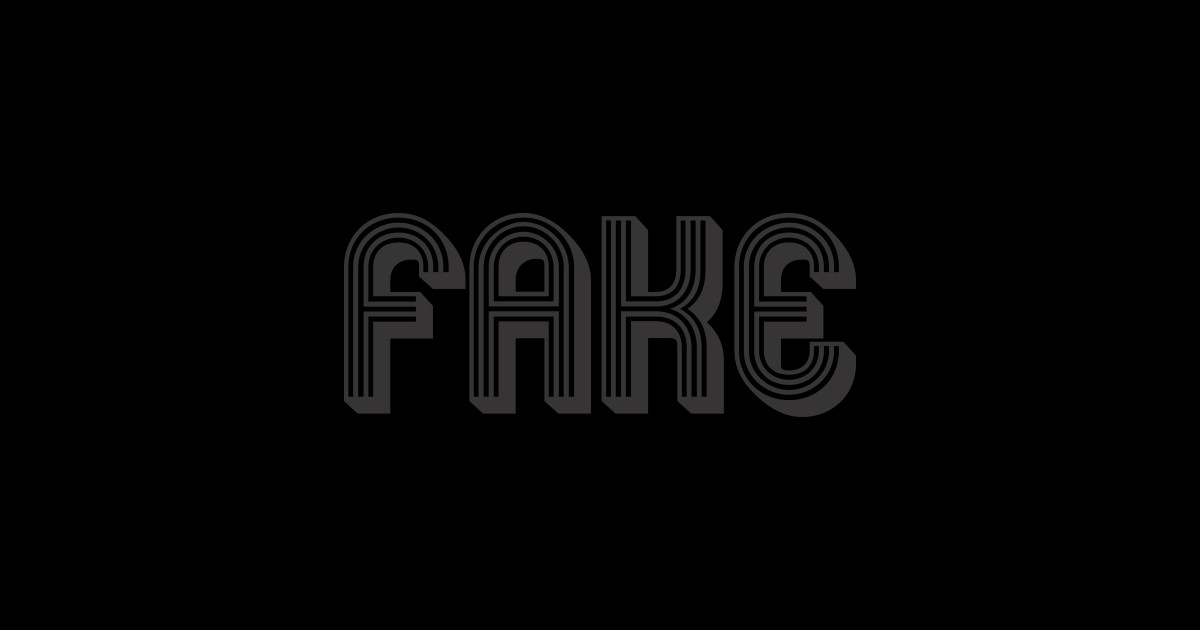 Fake - Fake - Sticker | TeePublic