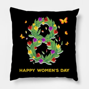 Happy Women's Day Cute 8TH March Pillow