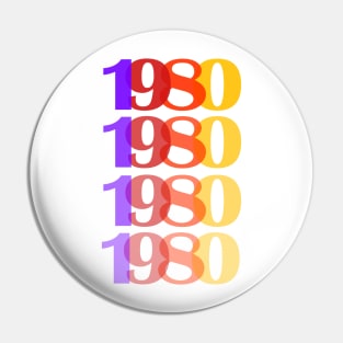 1980 year Pin