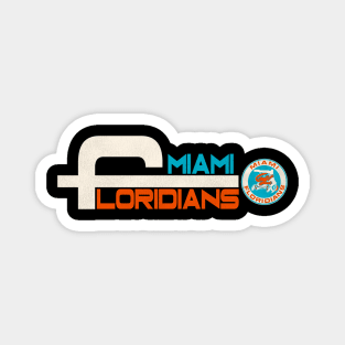 Defunct Miami Floridians Basketball Team Magnet