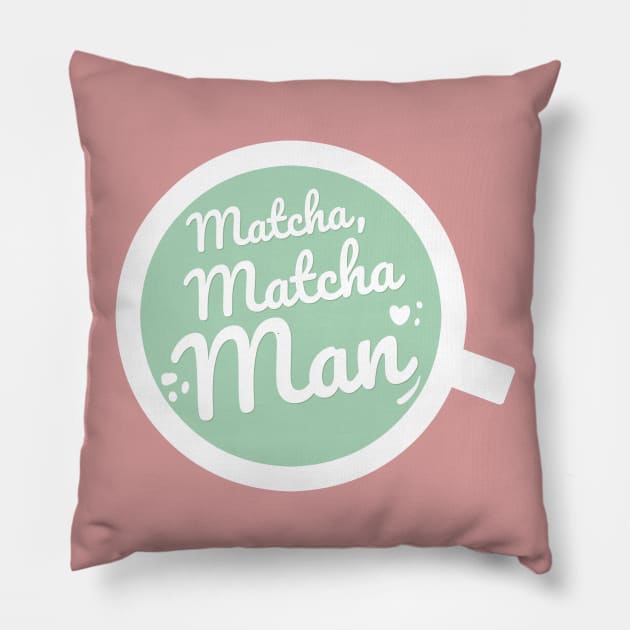 Matcha, Matcha Man Pillow by Bumblebi