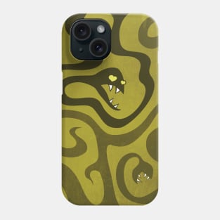 Funny Snake Tentacles With Heart Shaped Eyes Phone Case