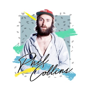 Retro 80s Phil Collins / Aesthetic Fan Art Design T-Shirt