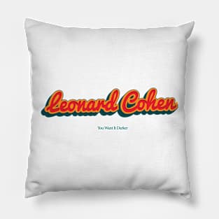 Leonard Cohen Pillow