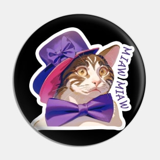 Cat Love: Cat Miaw and Cute Cat Design Pin