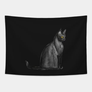 Black Cat Royalty Tapestry