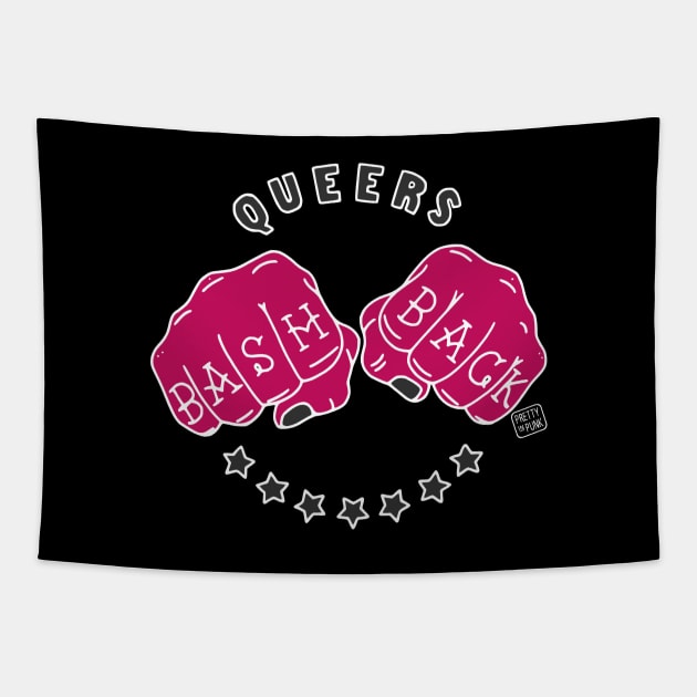 Queers Bash Back Tapestry by prettyinpunk