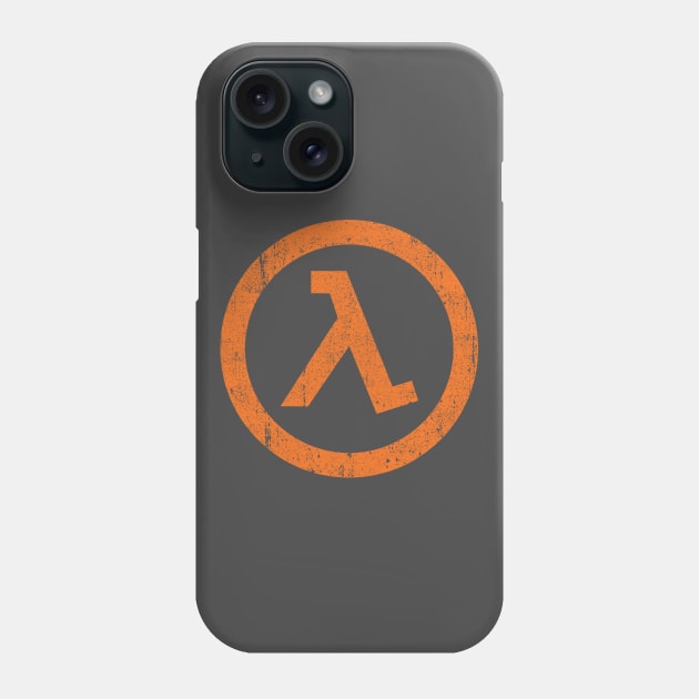 Half Life Lamba Symbol Phone Case by huckblade