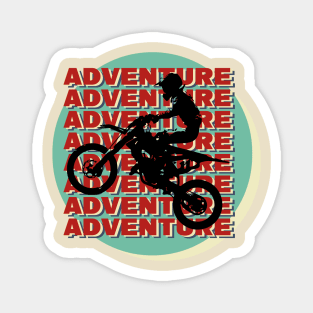 motocross vintage retro Magnet