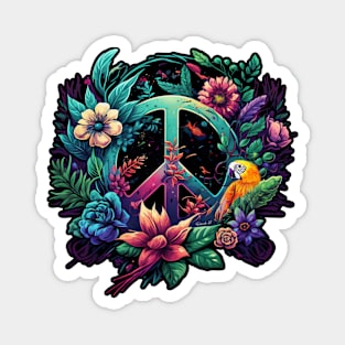 Floral Peace Designe #4 Magnet