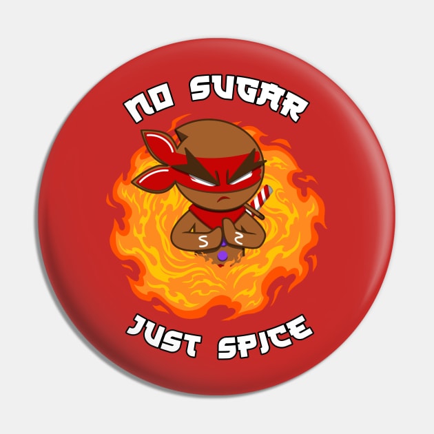 No sugar Just Spice - Gingerbread ninja Christmas design Ninjabread man Pin by JustJoshDesigns