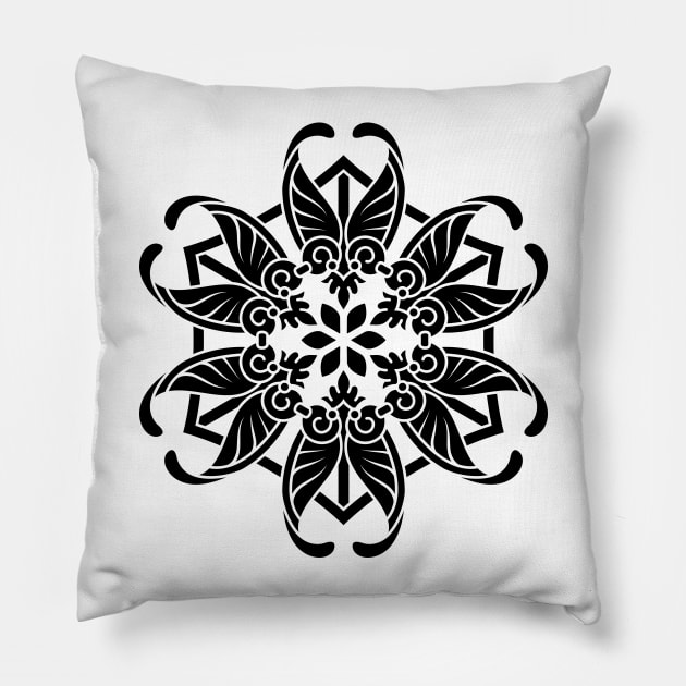 Inspirational MANDALA T-SHIRT MANDALA 012 Pillow by abcmandalaclothing