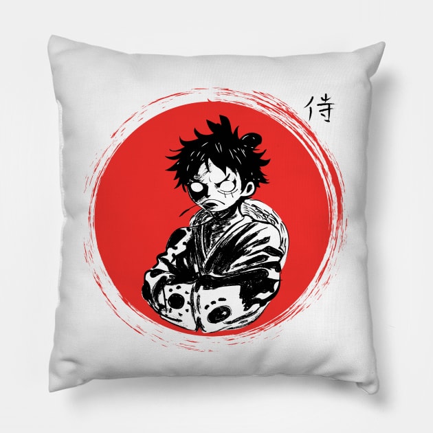 THE PIRATE SAMURAI Pillow by SIMPLICITEE