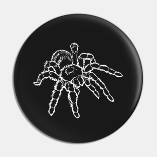 Tarantula with White Outline Pin