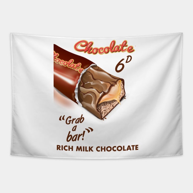 Chocolate Commercial Tapestry by nickemporium1