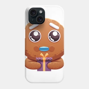 Christmas Sticker, Ginger Man Sticker Phone Case