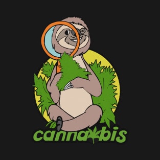 sloth Cannabis funny T-Shirt