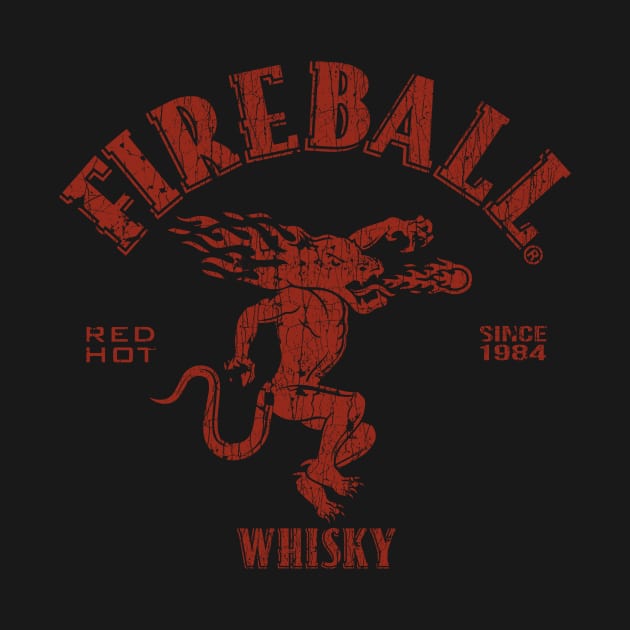 VINTAGE- FIREBALL WISKY SINCE 1984 RED by maskangkung